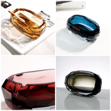 Luxury Faceted Crystal Glass Ashtray
