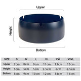 Metal Ashtray with Optional Lid Stainless Steel Cool Ash Tray Outdoor