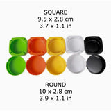 Minimalist Melamine Ashtray Round and Square Cute Ash Tray