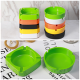 Minimalist Melamine Ashtray Round and Square Cute Ash Tray