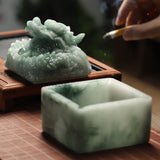 vintage outdoor ashtray with lid cool resin dragon ash tray covered windproof smokeless lidded