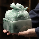 vintage outdoor ashtray with lid cool resin dragon ash tray covered windproof smokeless lidded
