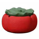 Cement Persimmon Ashtray with Lid Handmade Concrete Cigarette Ash Tray Decorative Table Accent