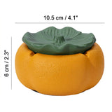 Cement Persimmon Ashtray with Lid Handmade Concrete Cigarette Ash Tray Decorative Table Accent