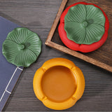Cement Persimmon Ashtray with Lid Handmade Concrete Cigarette Ash Tray Decorative Table Accent