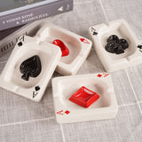 Playing Card Ashtray Cool Ceramic Minimalist Ash Tray