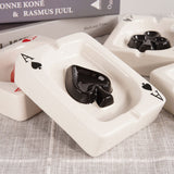 Playing Card Ashtray Cool Ceramic Minimalist Ash Tray