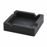 Square Silicone Ashtray for Cigarettes Cigars Dark Grey