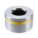 Sturdy Metal Ashtray with Rotatable Lid Stainless Steel Covered Lidded Smokeless Cool Cute Ash Tray