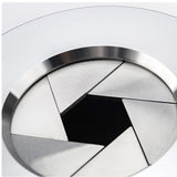 Sturdy Metal Ashtray with Rotatable Lid Stainless Steel Covered Lidded Smokeless Cool Cute Ash Tray