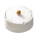 Textured Sandstone Ashtray with Lid cool cute ash tray covered lidded