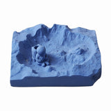 astronaut ashtray cement outdoor ash tray cute cool square heavy modern white gray blue nasa
