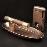 Unique Cigar Ashtray Metal Vintage Ash Tray Minimalist Retro