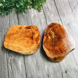 Wooden Cigar Ashtray Irregular Shape Rustic Ash Tray Wood