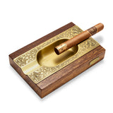 Wooden Cigar Ashtray Vintage Minimalist Ash Tray Retro