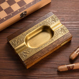 Wooden Cigar Ashtray Vintage Minimalist Ash Tray Retro