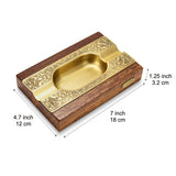 Wooden Cigar Ashtray Vintage Minimalist Ash Tray Retro