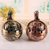 Animal Ashtray with Lid Vintage Outdoor Ash Tray Chinese Zodiac