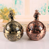 Animal Ashtray with Lid Vintage Outdoor Ash Tray Chinese Zodiac