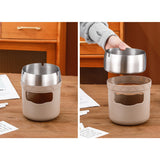 Ashtray Tabletop Mini Bin Polypropylene Stainless Steel Metal Cute Cool Creative Portable Ash Tray