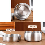 Ashtray Tabletop Mini Bin Polypropylene Stainless Steel Metal Cute Cool Creative Portable Ash Tray