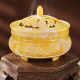 Ashtray with Lid cum Incense Burner metal removable ash tray vintage retro