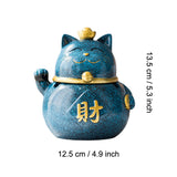 Fortune Cat Ashtray Resin Ash Tray Decorative Home Decor