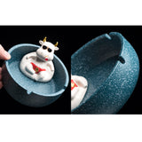 Bossy Bull Ashtray Cool Cute Ceramic Ash Tray Animal Home Decor Cigarette