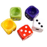 Colorful Dice Ashtray Minimalist Ceramic Ash Tray