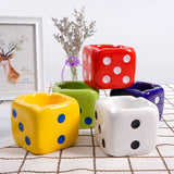 Cool Cute Colorful Dice Ashtray Minimalist Ceramic Ash Tray