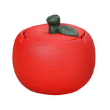 Cute Fruit Ceramic Ashtray with Lid Decorative Covered Ash Tray