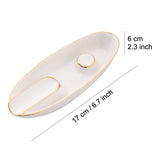 Cool Cigar Ashtray Ceramic White Minimalist 
