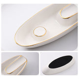 Cool Cigar Ashtray Ceramic White Minimalist 