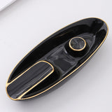 Cool Cigar Ashtray Ceramic Minimalist Black