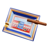 Cigar Ashtray Ceramic Extra Large Cool Colorful Cute Ash Tray Minimalist Double Cigars