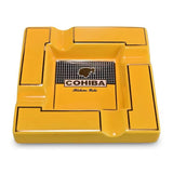 cigar ashtray square ash tray classy cohiba yellow