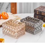 Classy Glass Ashtray with Storage Ash Tray Cigarette Cigar