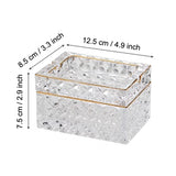 Classy Glass Ashtray with Storage Ash Tray Cigarette Cigar