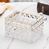Classy Glass Ashtray with Storage Ash Tray Cigarette Cigar
