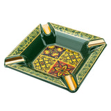 colorful cigar ashtray ceramic classy cool ash tray vintage retro green
