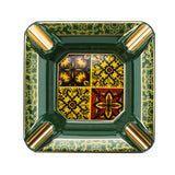 colorful cigar ashtray ceramic classy cool ash tray vintage retro green