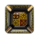 colorful cigar ashtray ceramic classy cool ash tray vintage retro black