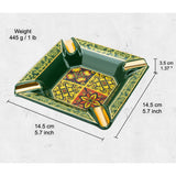 colorful cigar ashtray ceramic classy cool ash tray vintage retro green