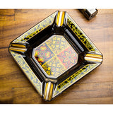 colorful cigar ashtray ceramic classy cool ash tray vintage retro black