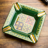 colorful cigar ashtray ceramic classy cool ash tray vintage retro green