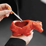 Cool Covered Ashtray for Outdoor Cute Crab Lidded Windproof Smokeless Ash Tray