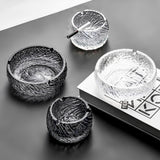Cool Glass Ashtray Textured Surface Ash Tray Minimalist