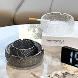 Cool Glass Ashtray Textured Surface Ash Tray Minimalist
