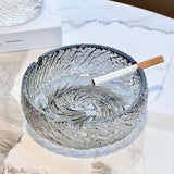 Cool Glass Ashtray Textured Surface Ash Tray Minimalist