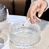 Cool Glass Ashtray Textured Surface Ash Tray Minimalist